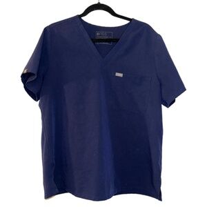 FIGS Navy One-Pocket Scrub Top - Size XL